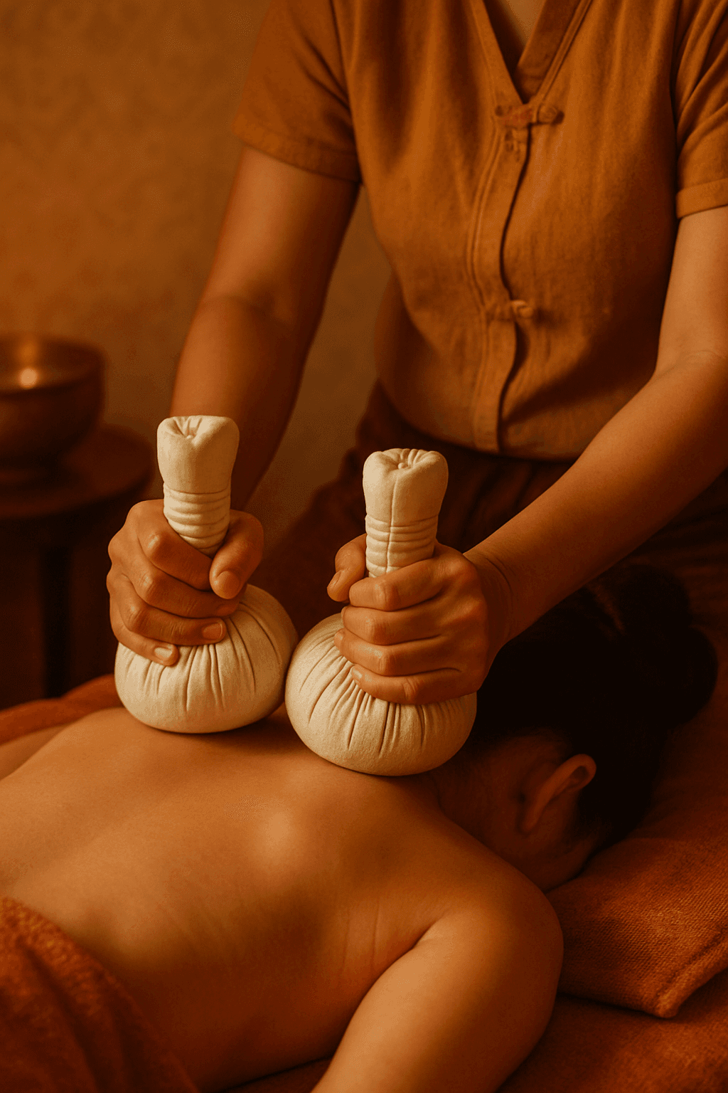 Thai Deep Tissue Massage with Warm Herbal Compress